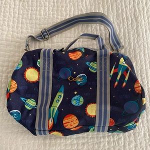 Pottery Barn Kids Boys Space Travel Overnight Small Duffle Bag Cole